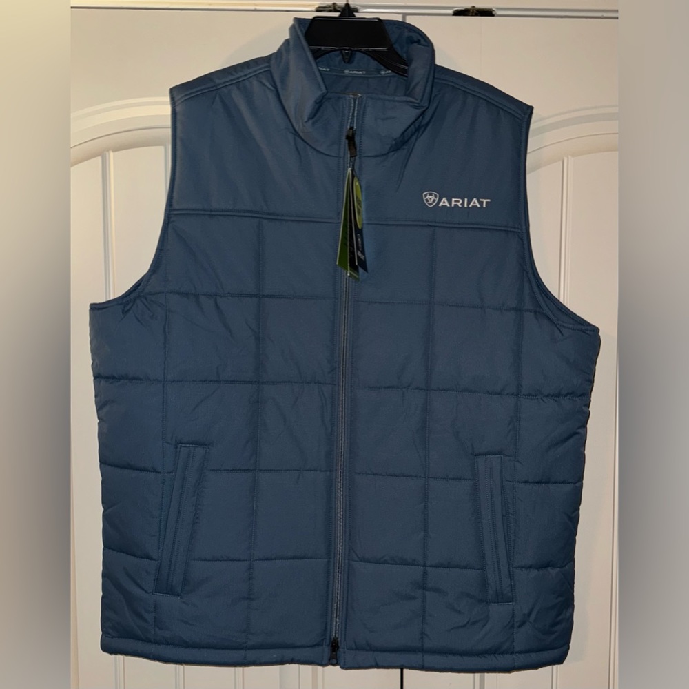 Ariat navy conceal and carry vest.
